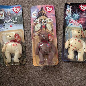 Vintage Ty Teenie Beanie International Bears I Maple Britannia Glory